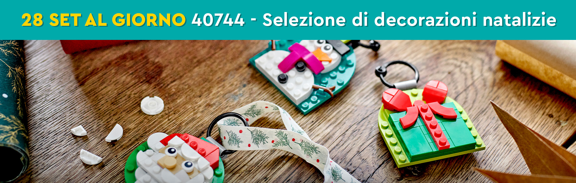 28 set al giorno - Set LEGO 40744, selezione di decorazioni natalizie