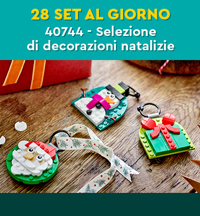 28 set al giorno - Set LEGO 40744, selezione di decorazioni natalizie